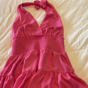 Pink Halter Dress
